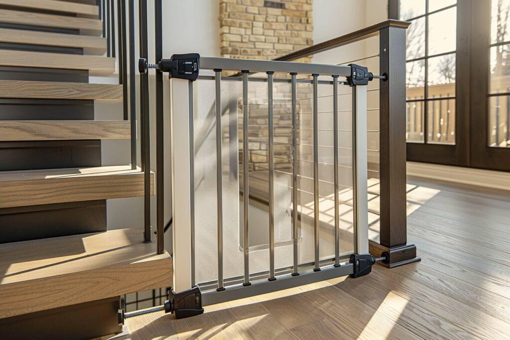 Astuces pour installer une barrière d'escalier sans mur : choix et fixation sans perçage