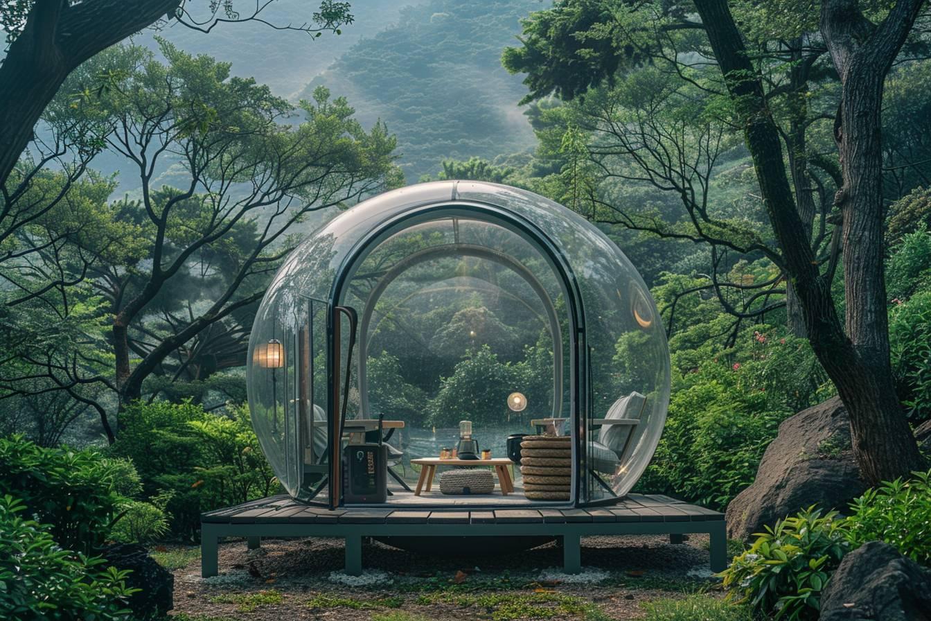 Tente bulle transparente : séjour romantique et nuit insolite dans une bulle gonflable de camping