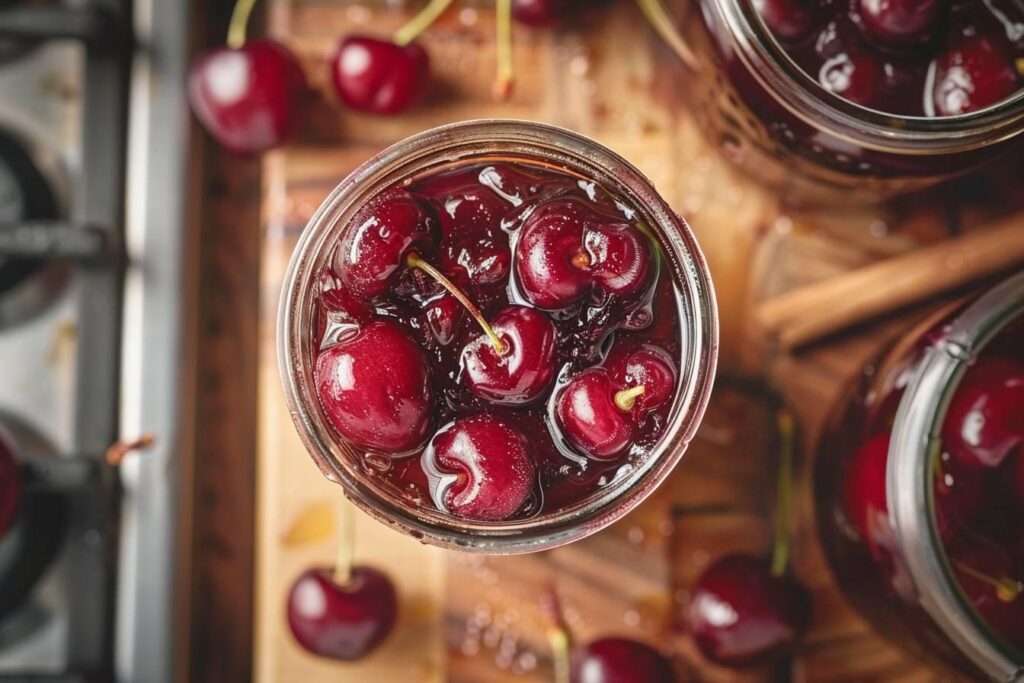 Recette de cerises au sirop en bocaux : conservation sans stérilisation