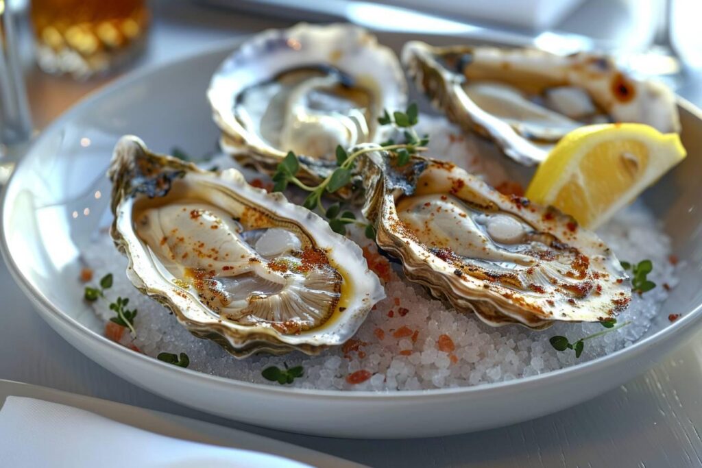 Recette raffinée d'huîtres chaudes : une délicieuse expérience gastronomique à savourer