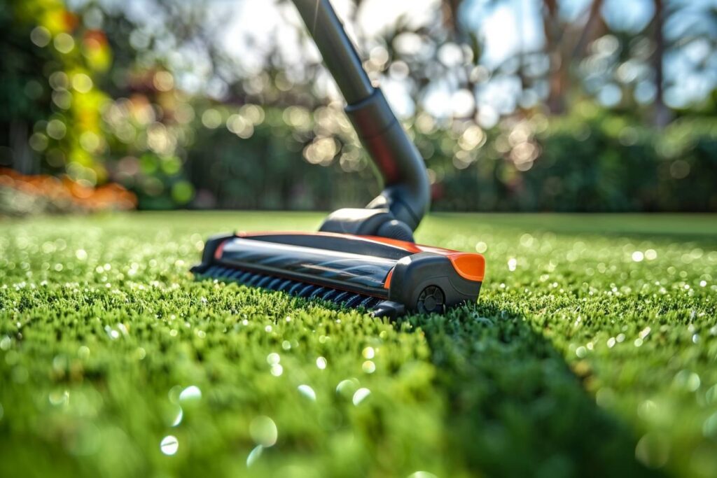 Aspirateur et brosse sans fil pour gazon synthétique : nettoyage et entretien efficaces