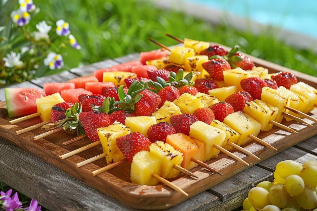 Comment préparer des brochettes de fruits à l'avance : recettes et astuces pour vos événements