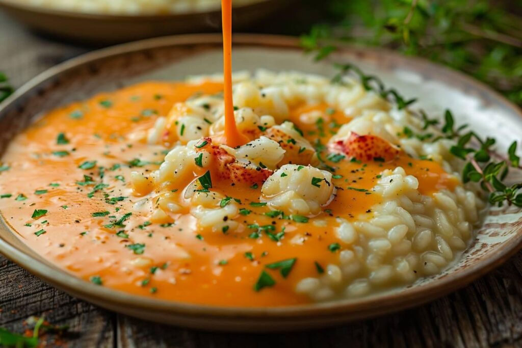 Recette de sauce facile avec une boîte de bisque de homard pour vos quenelles et risottos