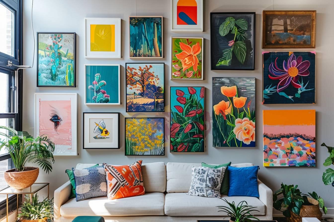 Créer un tableau coloré époustouflant : techniques et astuces pour transformer votre intérieur avec style