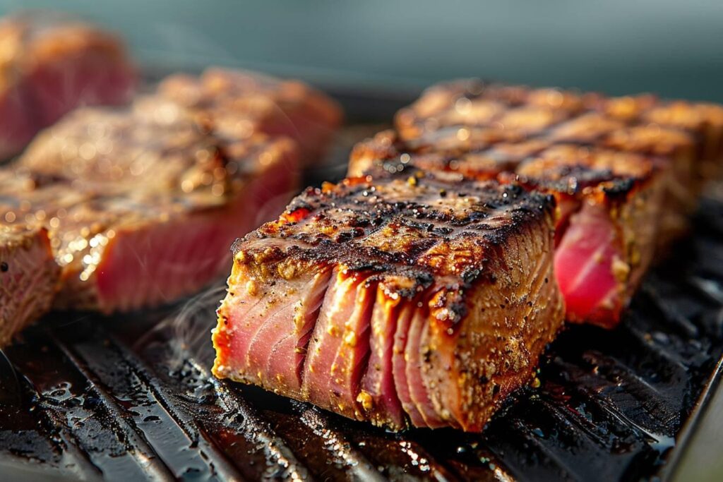 Thon à la plancha : recette facile et rapide avec temps de cuisson pour un résultat parfait