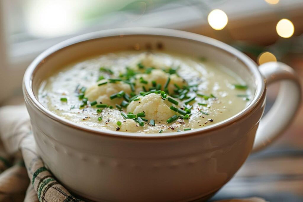 Comment réaliser un délicieux velouté de chou-fleur léger sans pomme de terre : recette facile et crémeuse