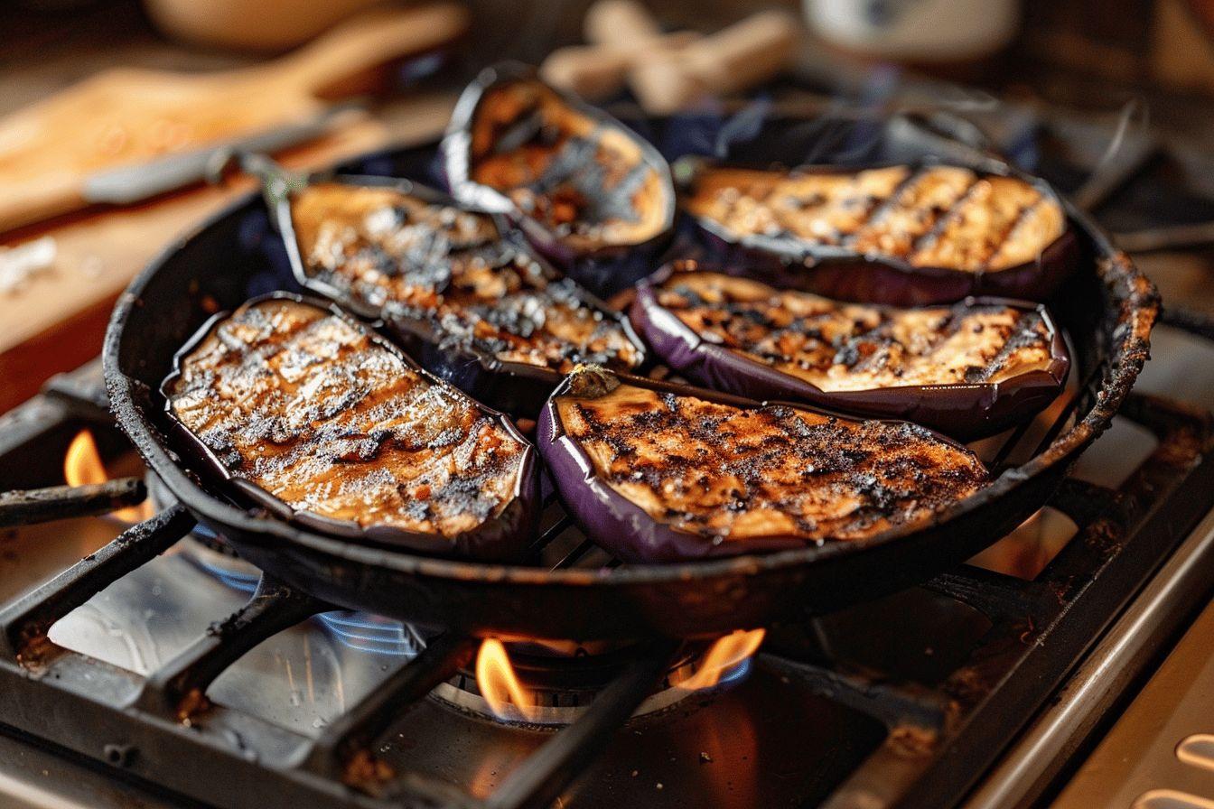 Moutabal : recette traditionnelle de caviar d'aubergine libanais à la purée de sésame