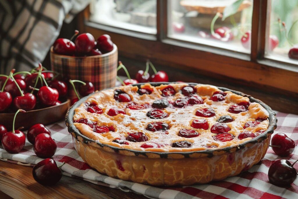 Recette traditionnelle du clafoutis aux cerises : le dessert de grand-mère facile à réaliser