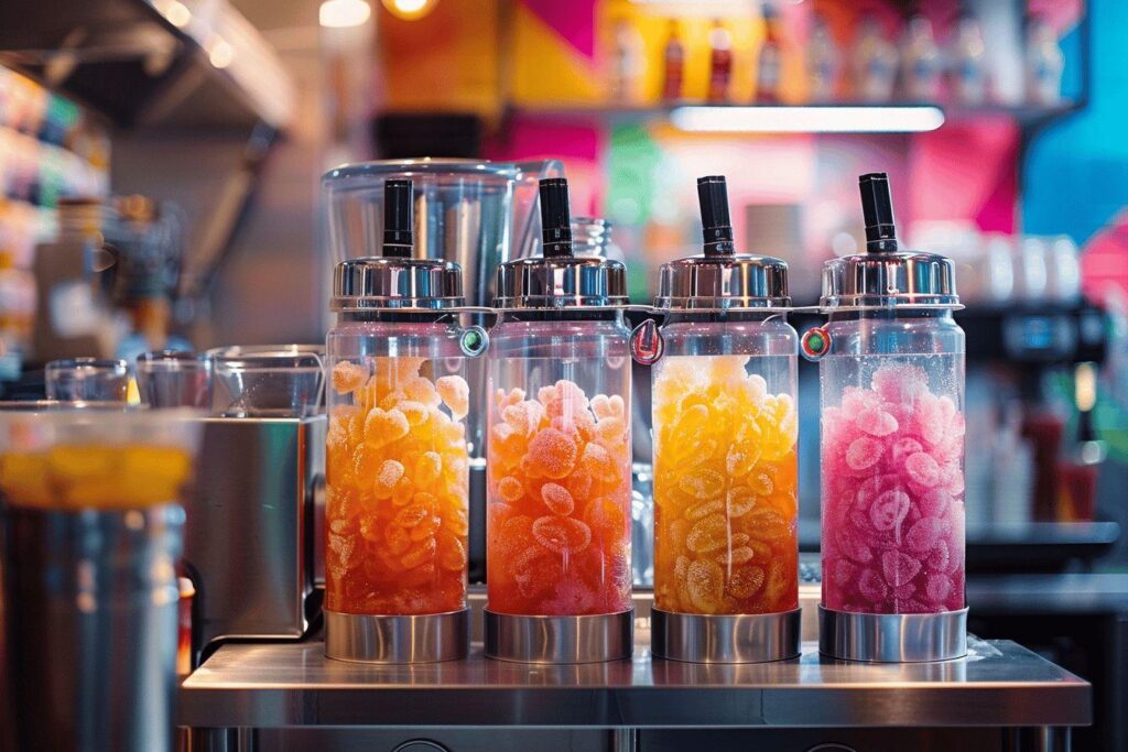 Machine à granita professionnelle : achat ou location de modèles 3 cuves pour faire des granités