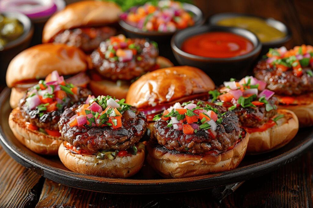 Recette de mini burgers apéritifs : 7 idées savoureuses pour un apéro dinatoire réussi