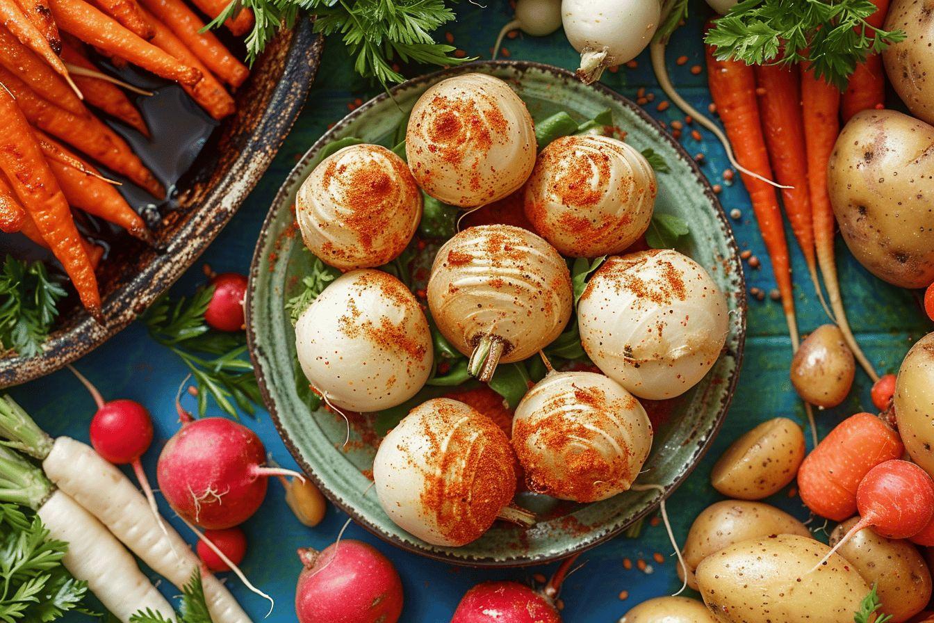 Recette facile de navets caramélisés à la poêle : délicieux navets poêlés au beurre et au miel