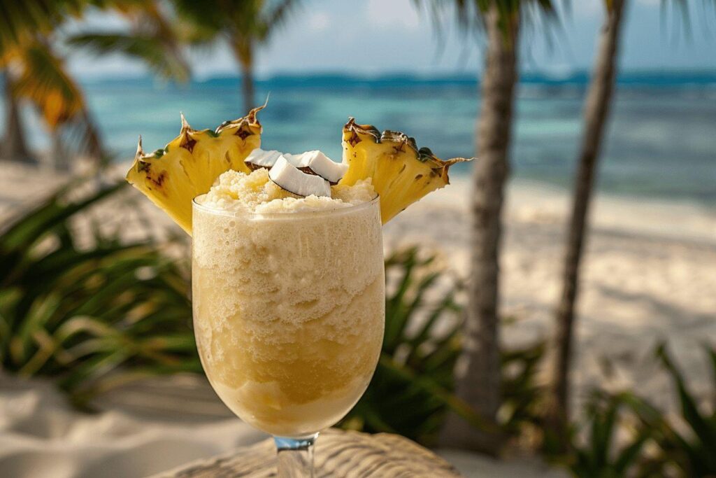 Recette facile de virgin pina colada : cocktail sans alcool rafraîchissant à l'ananas et à la noix de coco