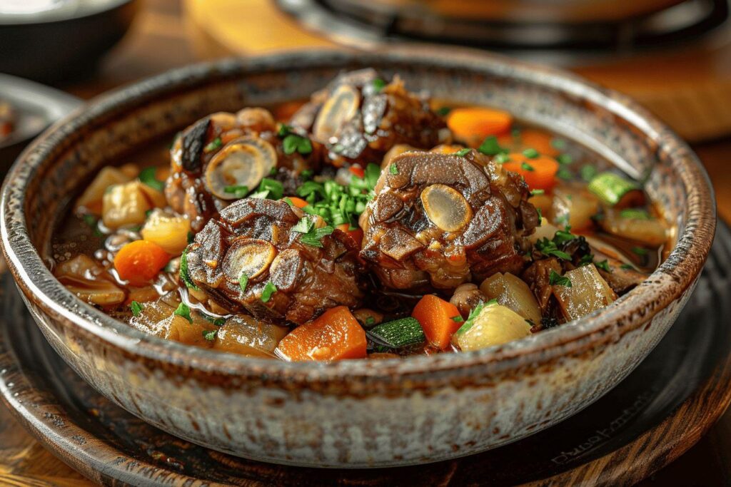Recette de queue de boeuf mijotée aux légumes : un délicieux plat mijoté facile à préparer